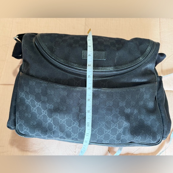 Gucci GG Black Monogram Diaper Bag with Shoulder Strap - Picture 4 of 13